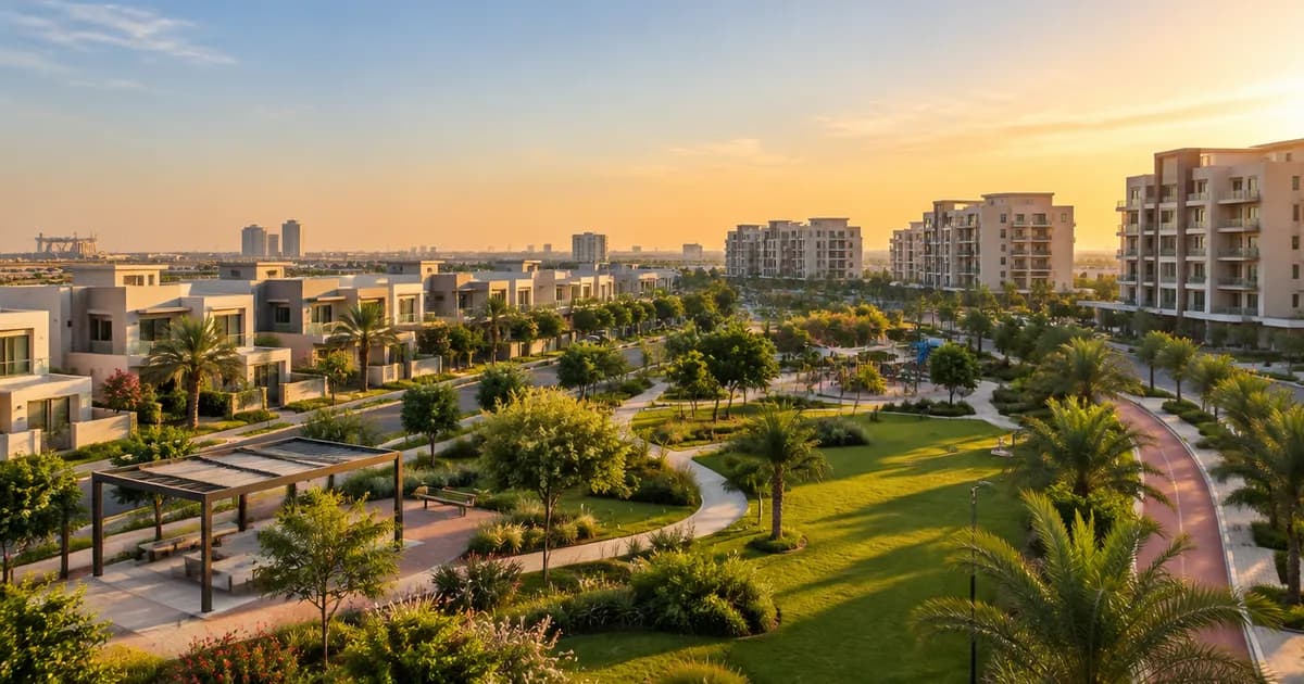 Al Furjan residential community skyline for an Al Furjan off-plan broker guide