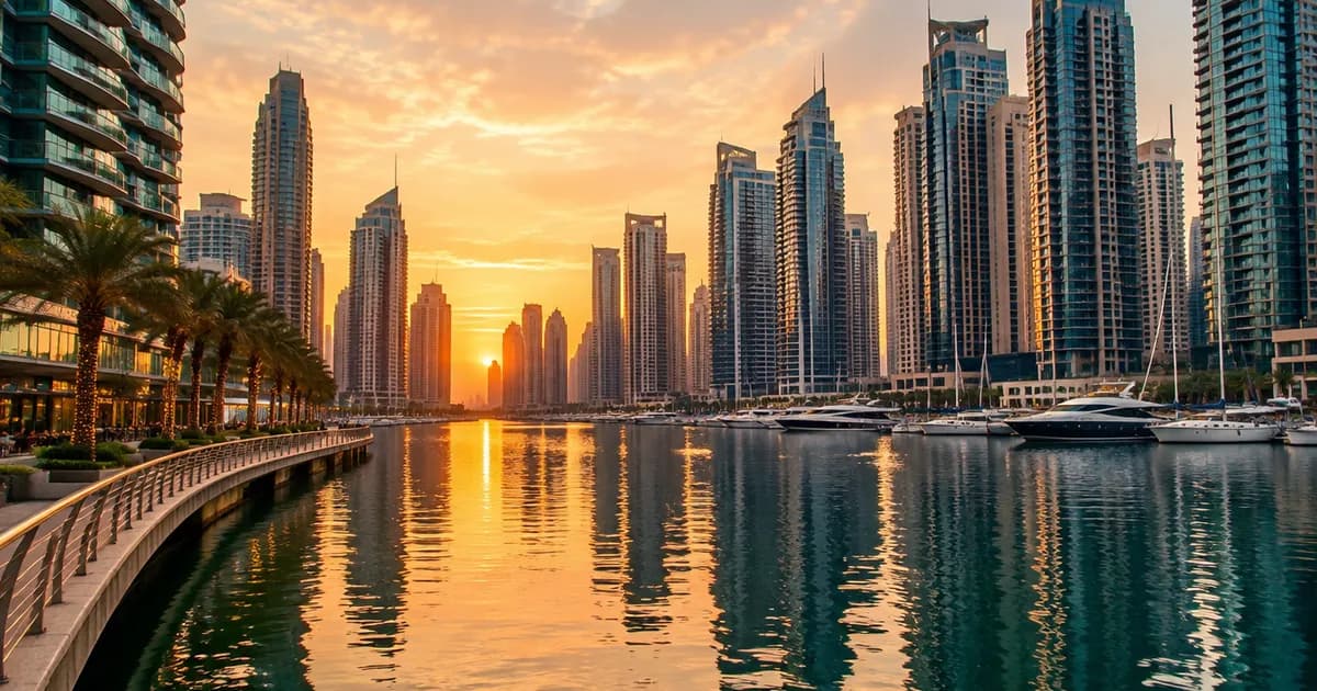 Dubai Marina waterfront towers and promenade for a Dubai Marina off-plan broker guide